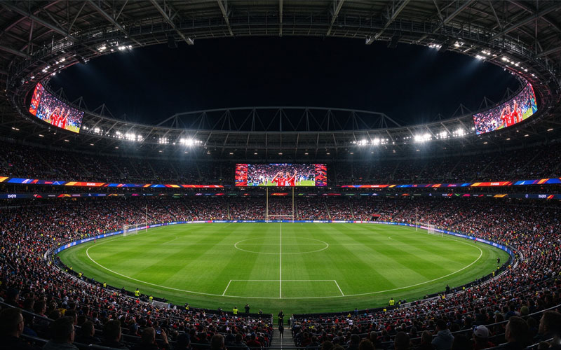 LED screen case in sports venues